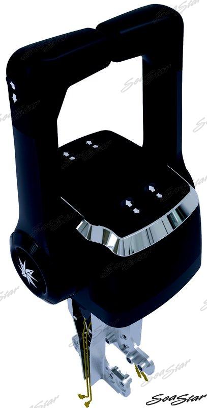 Mando Consola Doble Negro C/ T&t Seastar-Dometic
