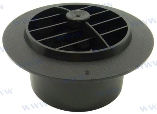 Rejilla Pvc Ajustable Negra Dim 100MM Webasto