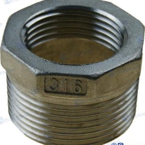 RACOR REDUCTOR M-H INOX 1" 1/4 X 1"