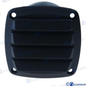 REJILLA VENT. ABS 85X85 /TUBO 3" NEGRA