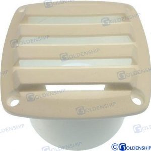 REJILLA VENT. ABS 85X85 /TUBO 3" BLANCA