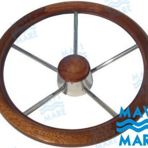 VOLANTE INOX-MADERA 350