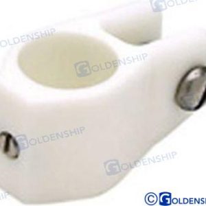 ABRAZADERA TOLDO NYLON BLANCO 19 MM (2)