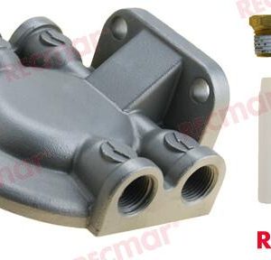 SOPORTE FILTRO ACERO INOX 3/8" ROSCA