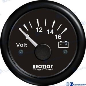 VOLTIMETRO 8-16V NEGRO