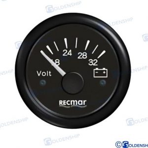 VOLTIMETRO 8 / 32V NEGRO