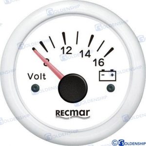 VOLTIMETRO 8-16V BLANCO