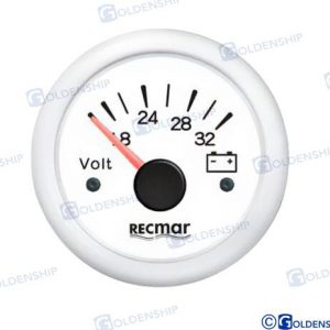 VOLTIMETRO 8 / 32V BLANCO